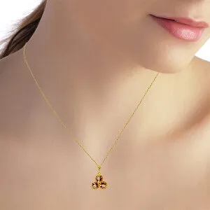 0.75 Carat 14K Solid Yellow Gold Dalloway Citrine Necklace