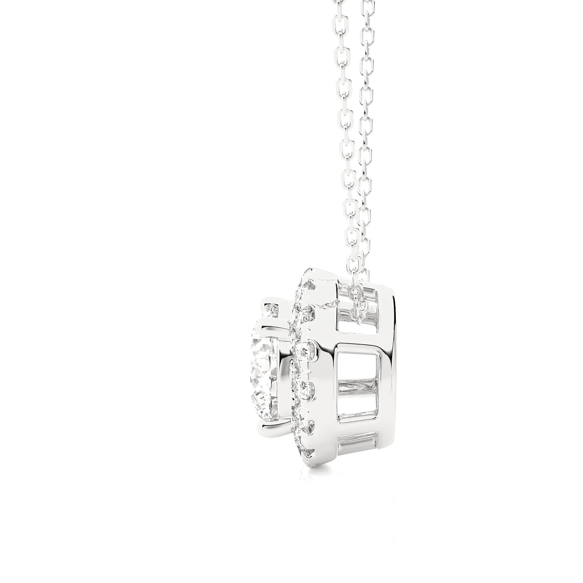 1 1/3  ctw Round Lab Grown Diamond Solitaire Pendant