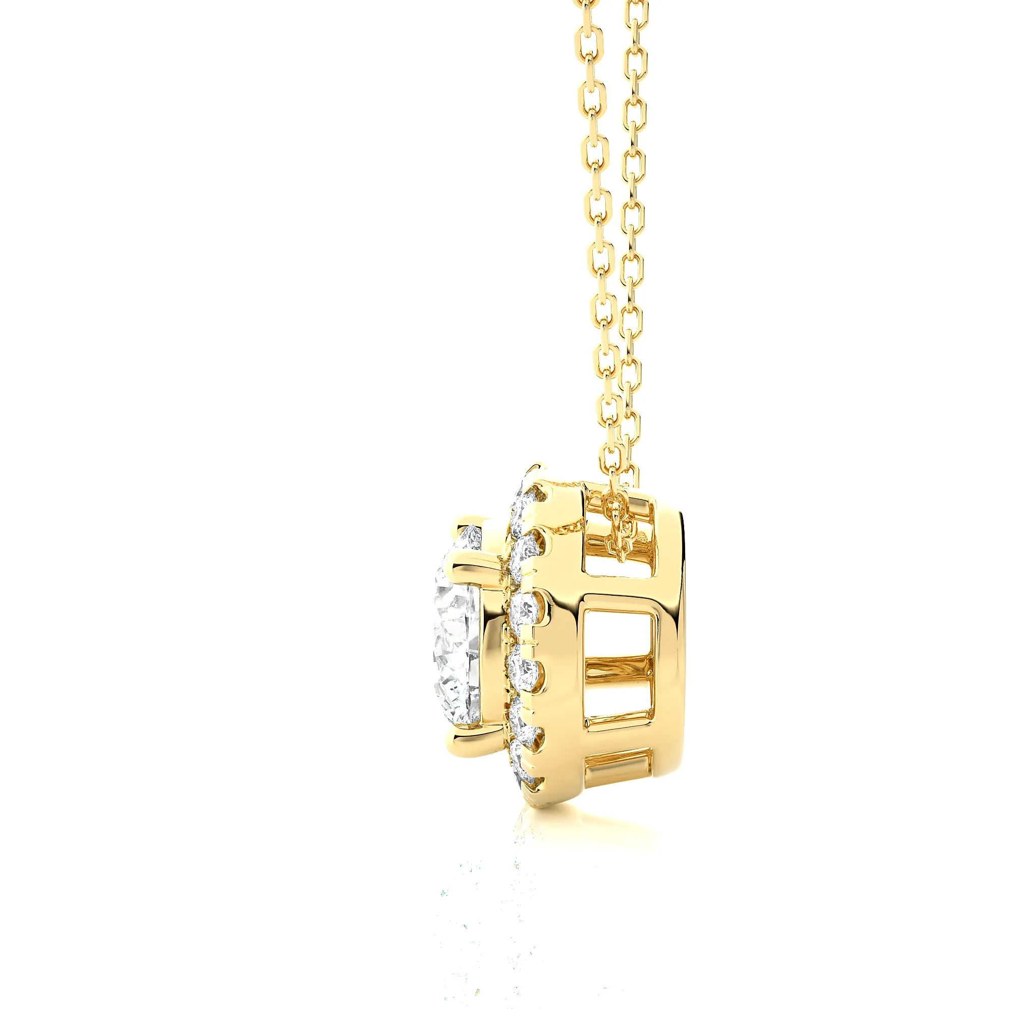 1 1/3  ctw Round Lab Grown Diamond Solitaire Pendant