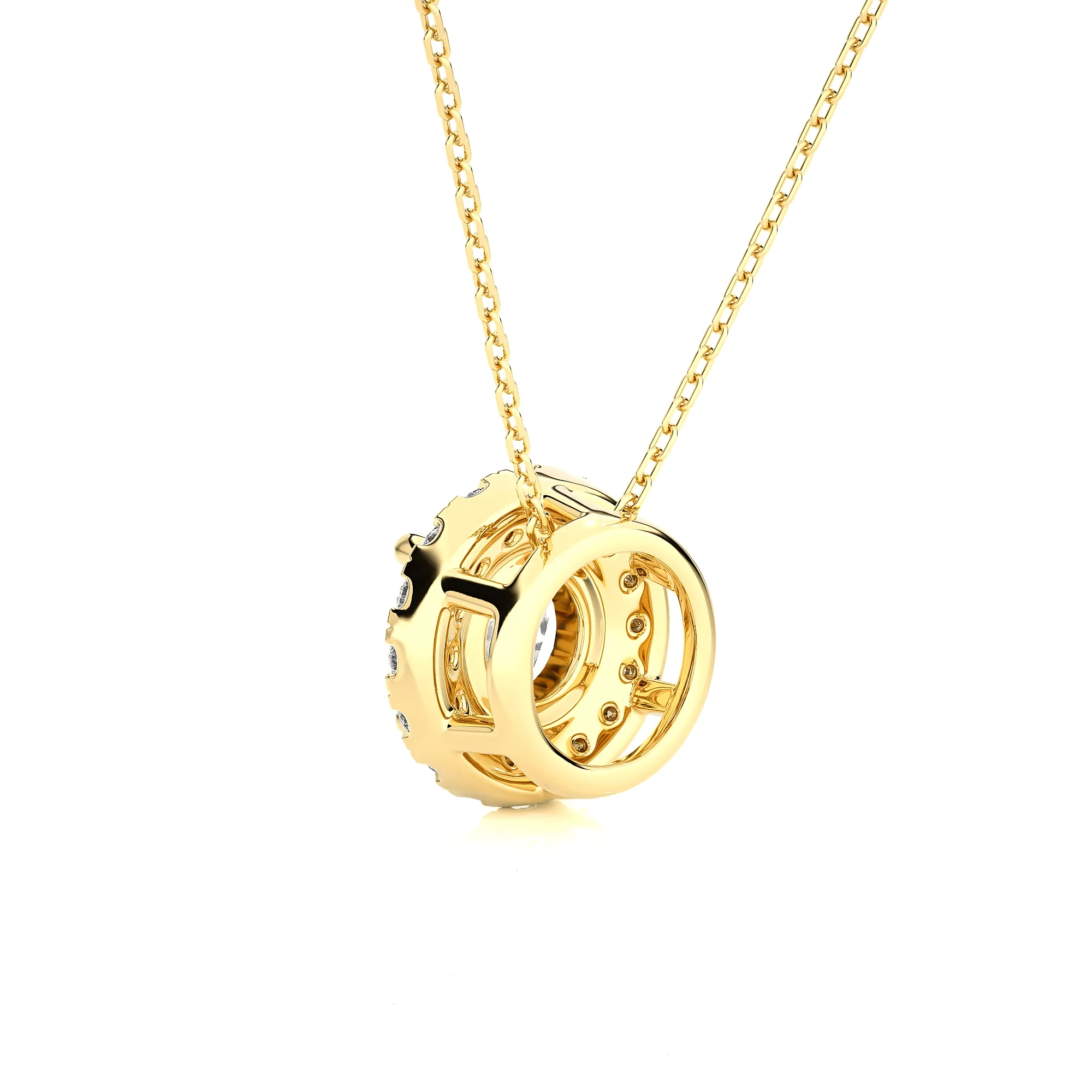 1 1/3  ctw Round Lab Grown Diamond Solitaire Pendant