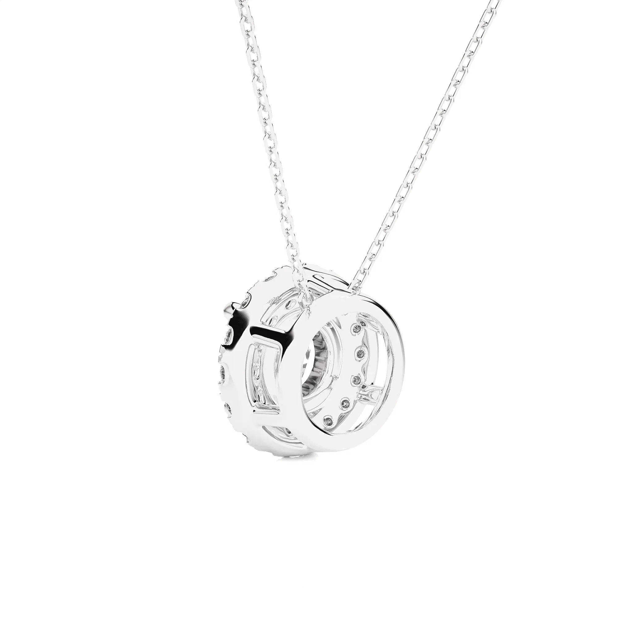 1 1/3  ctw Round Lab Grown Diamond Solitaire Pendant