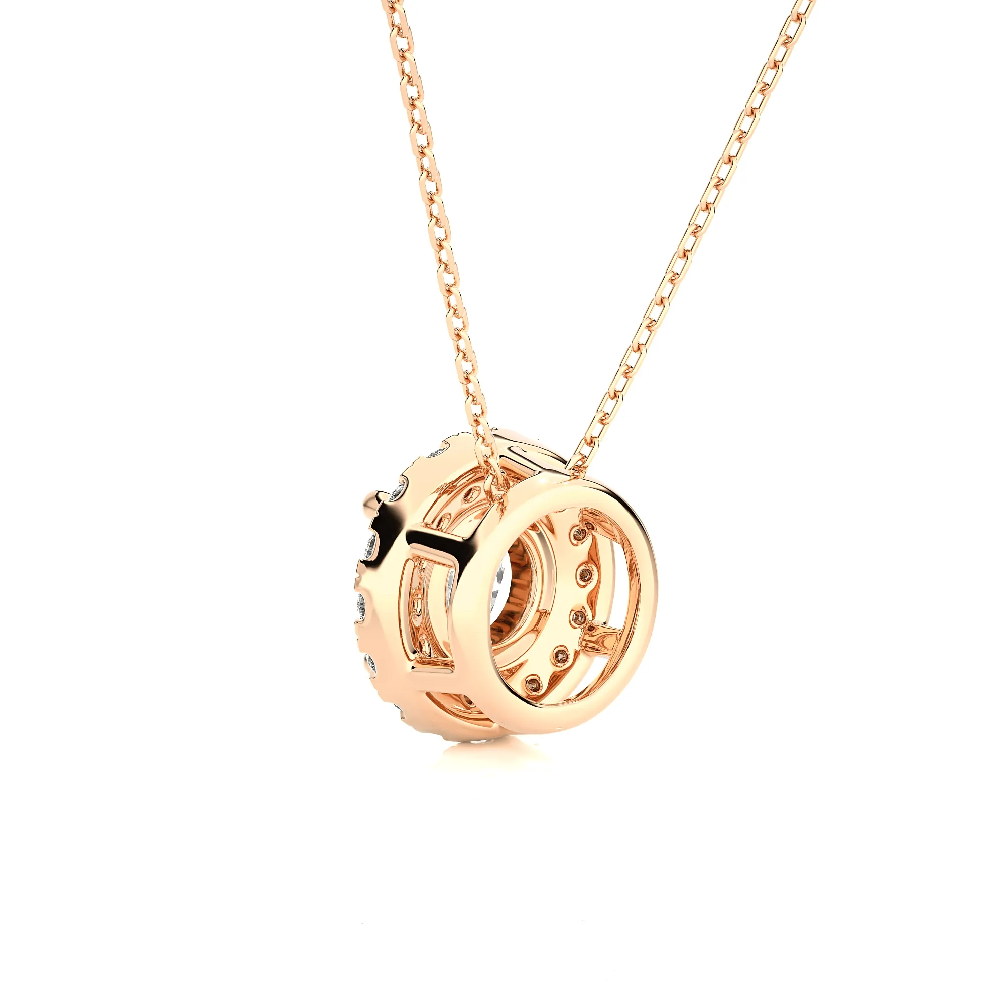 1 1/3  ctw Round Lab Grown Diamond Solitaire Pendant