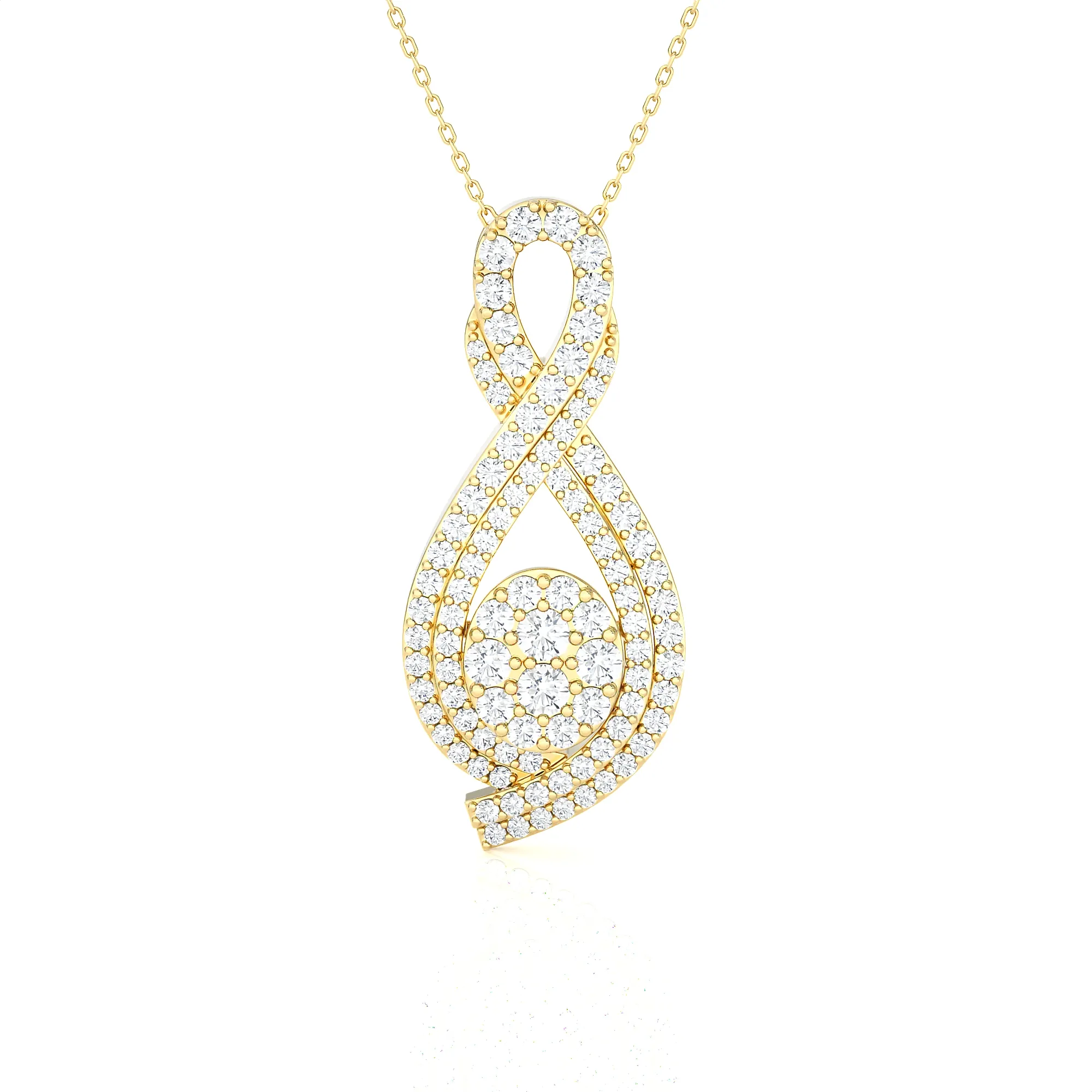 1 3/4 ctw Round Lab Grown Diamond Fashion Pendant