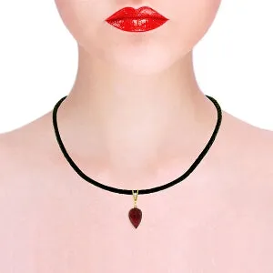 13.01 Carat 14K Solid Yellow Gold Savoire Faire Ruby Necklace