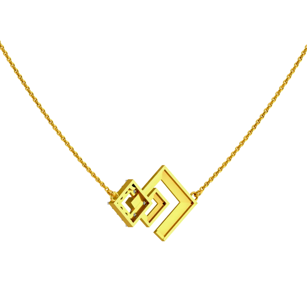 18 Karat Gold And Diamond Necklace