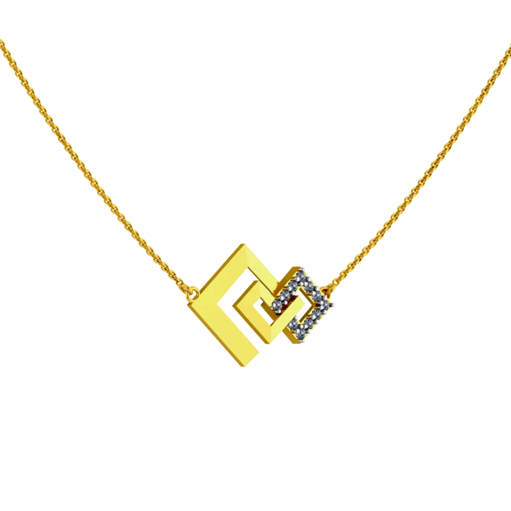 18 Karat Gold And Diamond Necklace