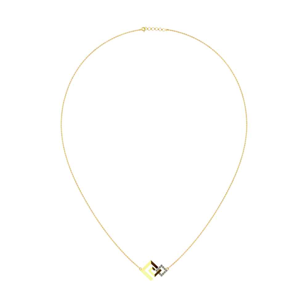 18 Karat Gold And Diamond Necklace