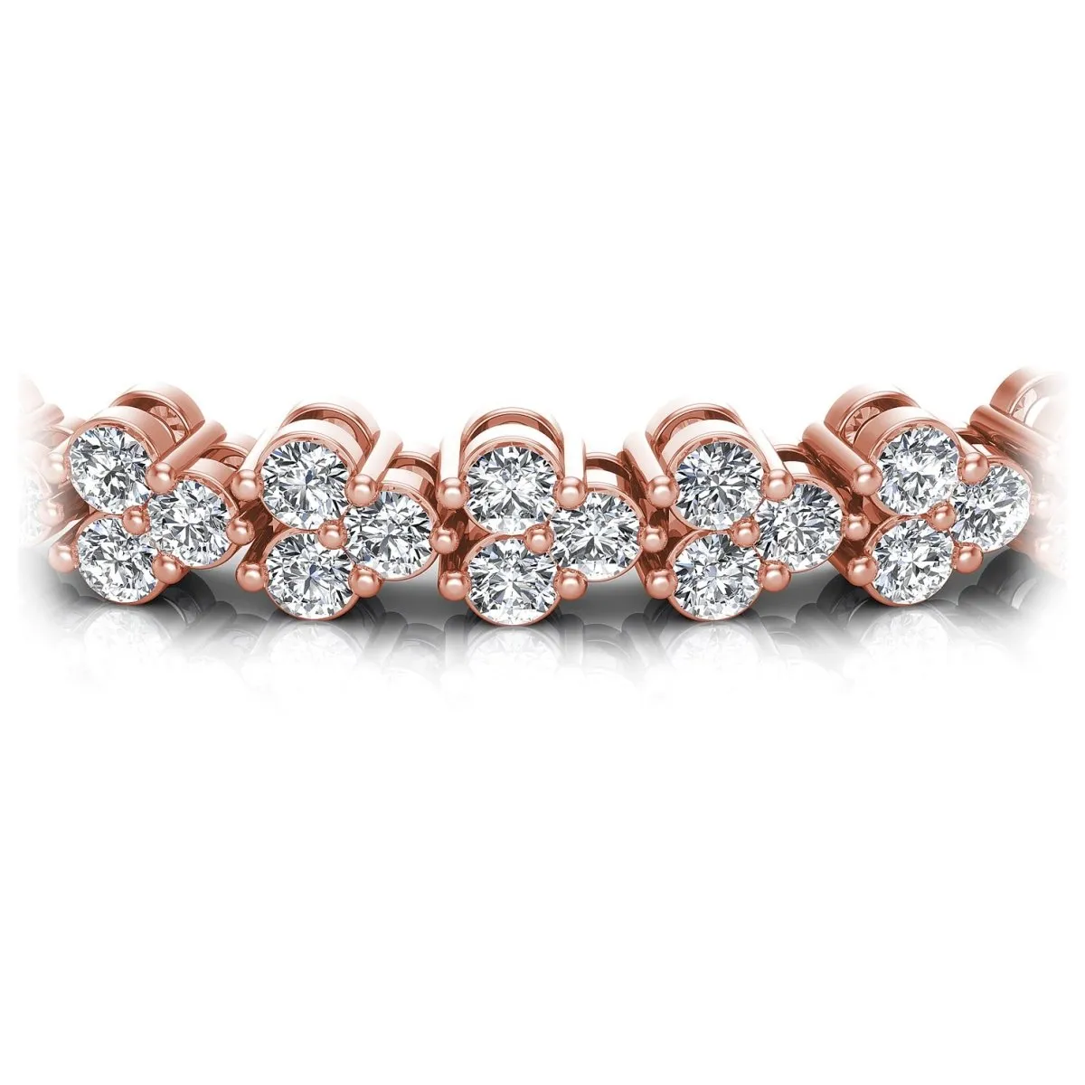 2.00-6.00 CT Round Cut Diamonds - Diamond Bracelet