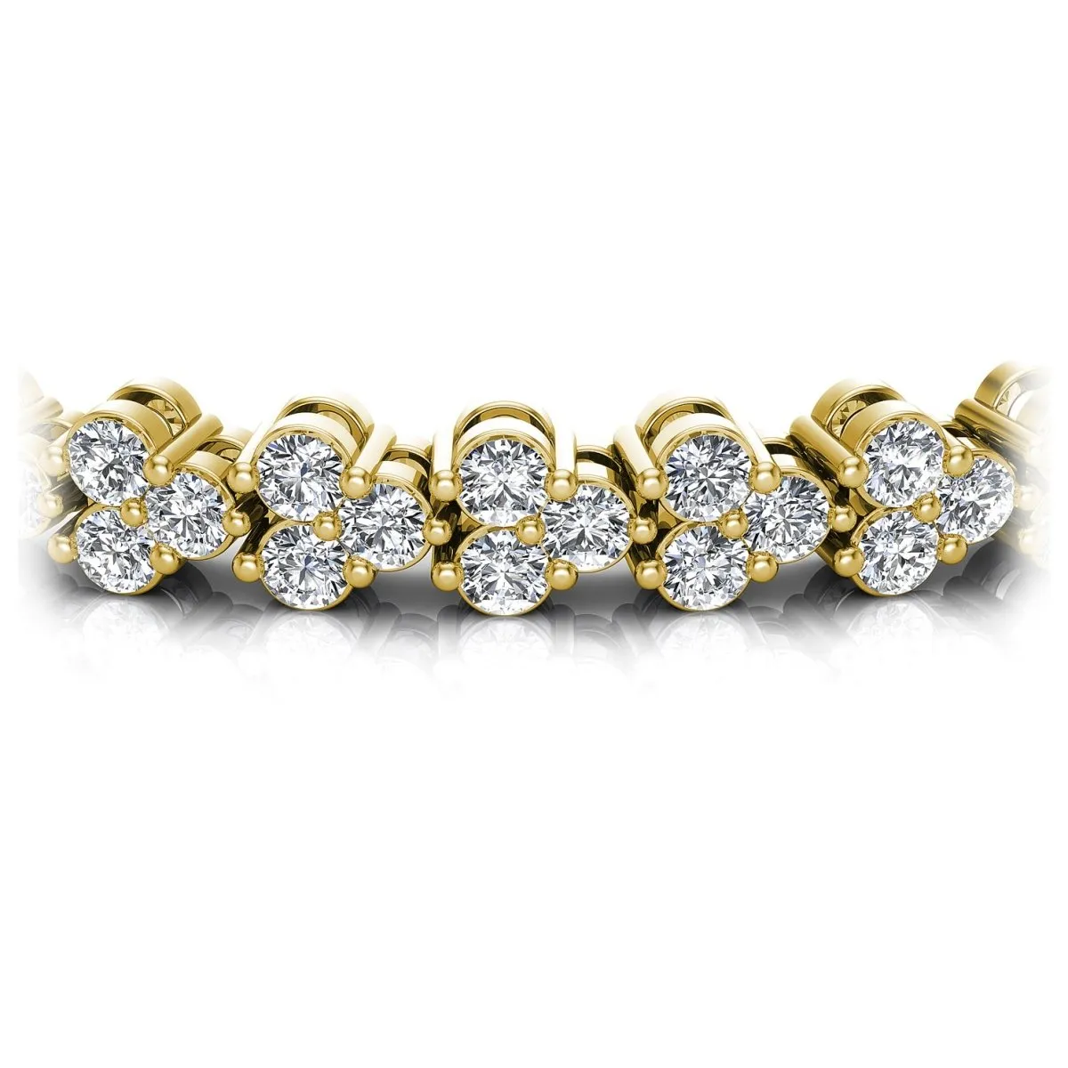 2.00-6.00 CT Round Cut Diamonds - Diamond Bracelet