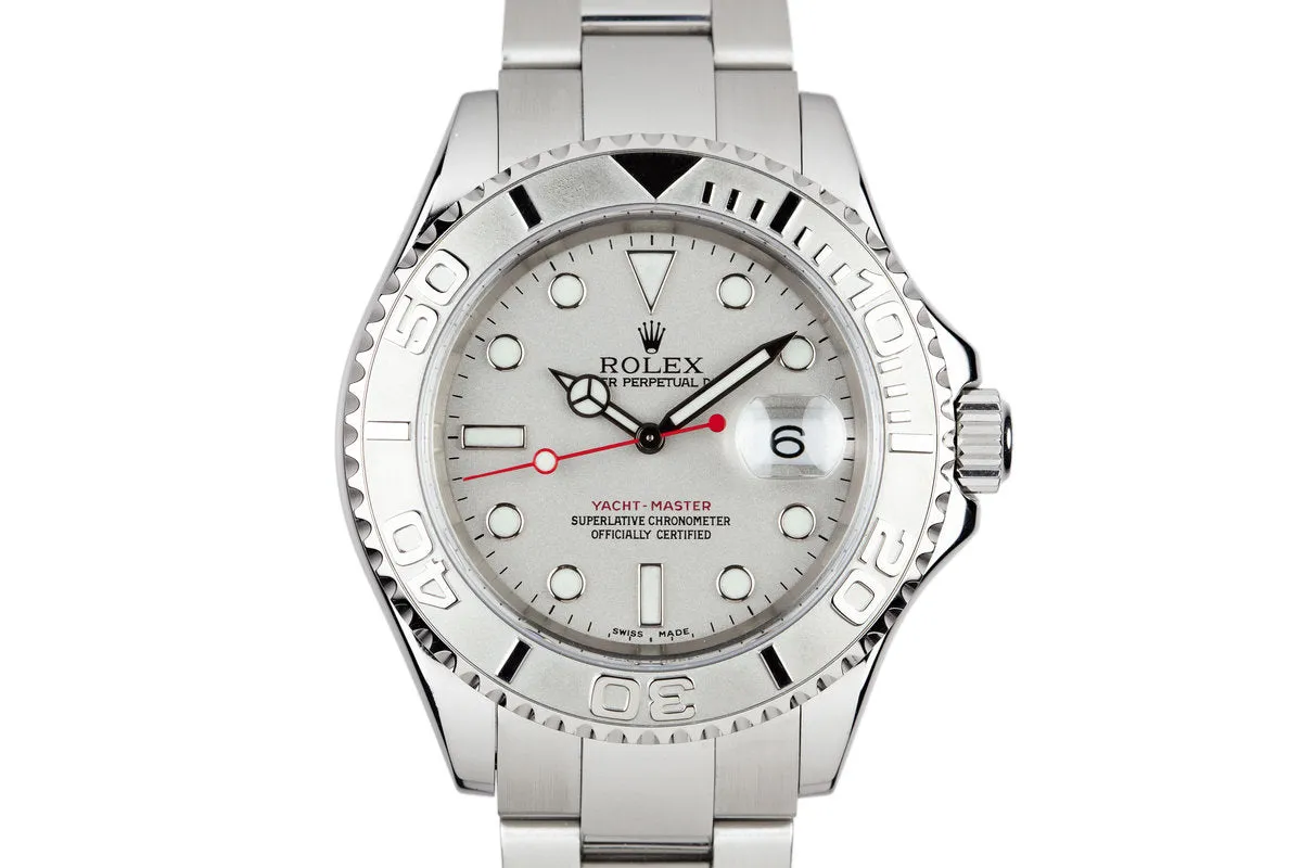 2005 Rolex Platinum Yacht-Master 16622 with Box and Papers