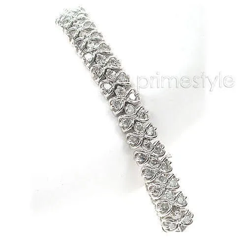 4.00-7.00 CT Round Cut Diamonds - Diamond Bracelet