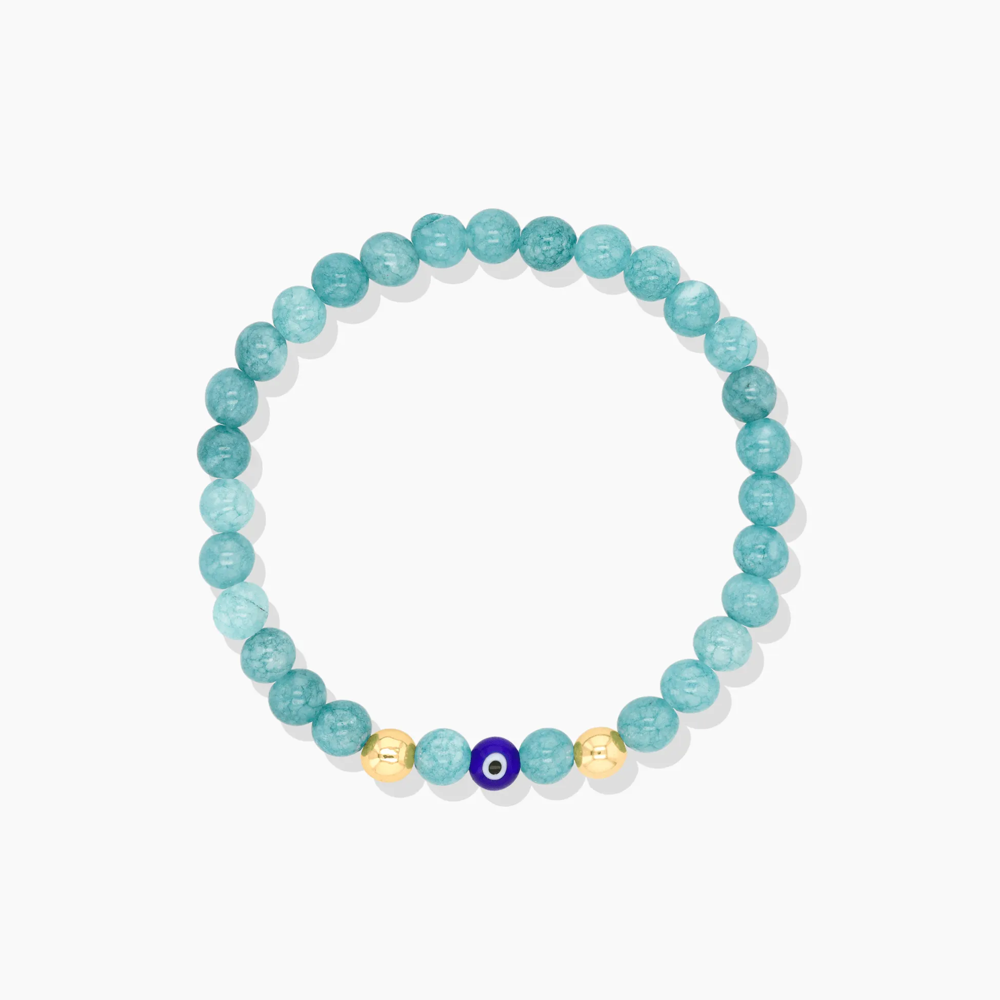 Aries Zodiac Evil Eye Gold Filled Eclipse Energy Bracelet