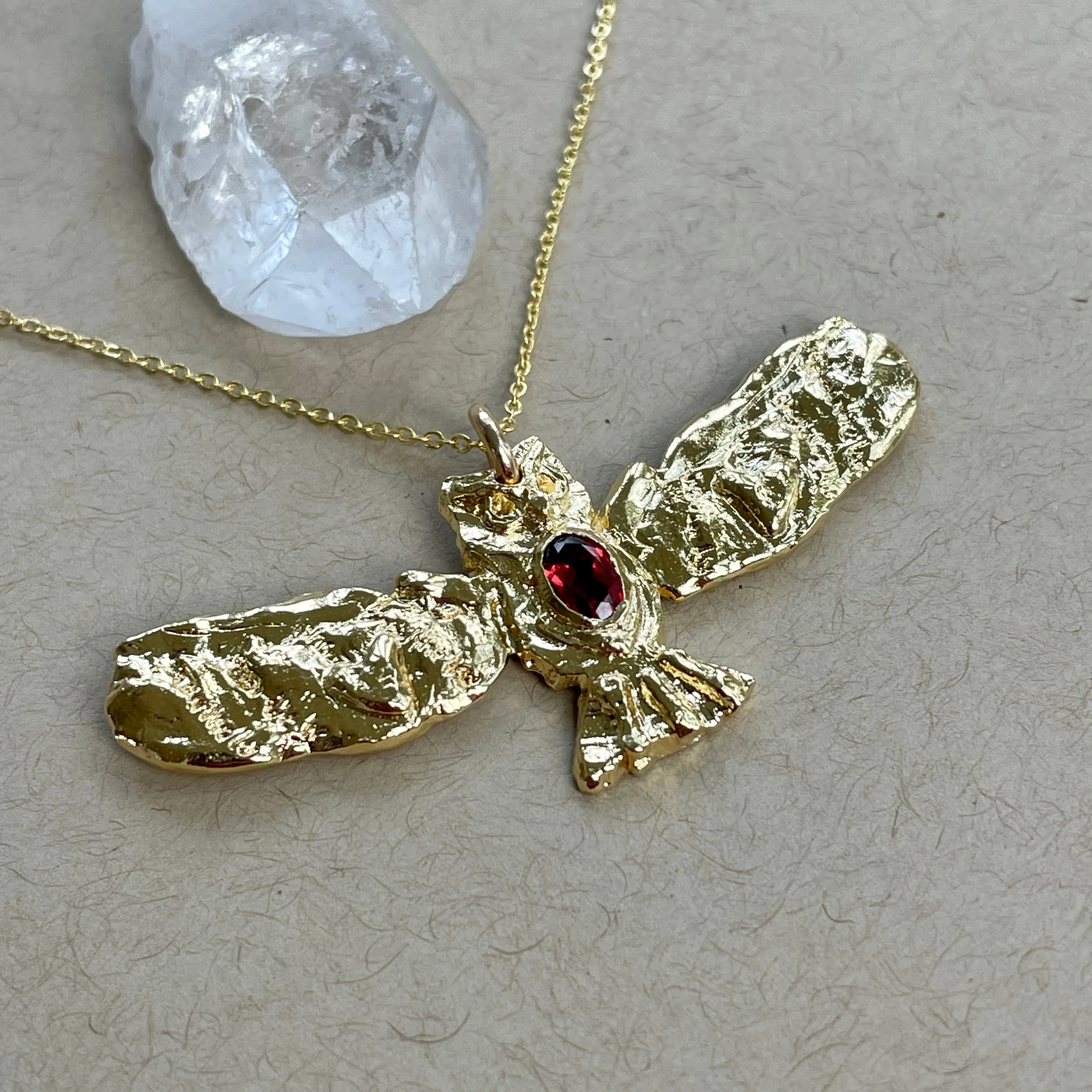 Athena's Owl Pendant Necklace
