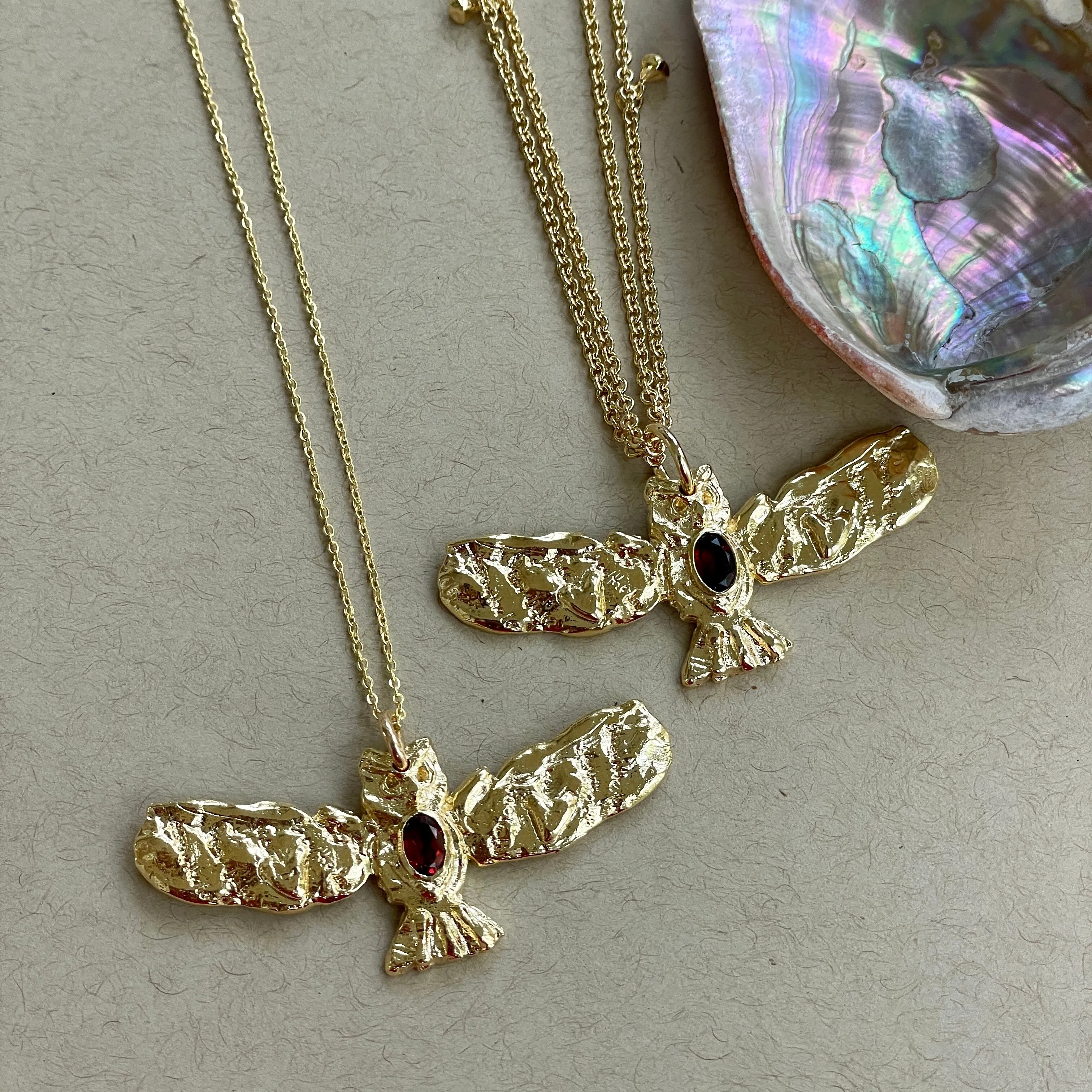 Athena's Owl Pendant Necklace