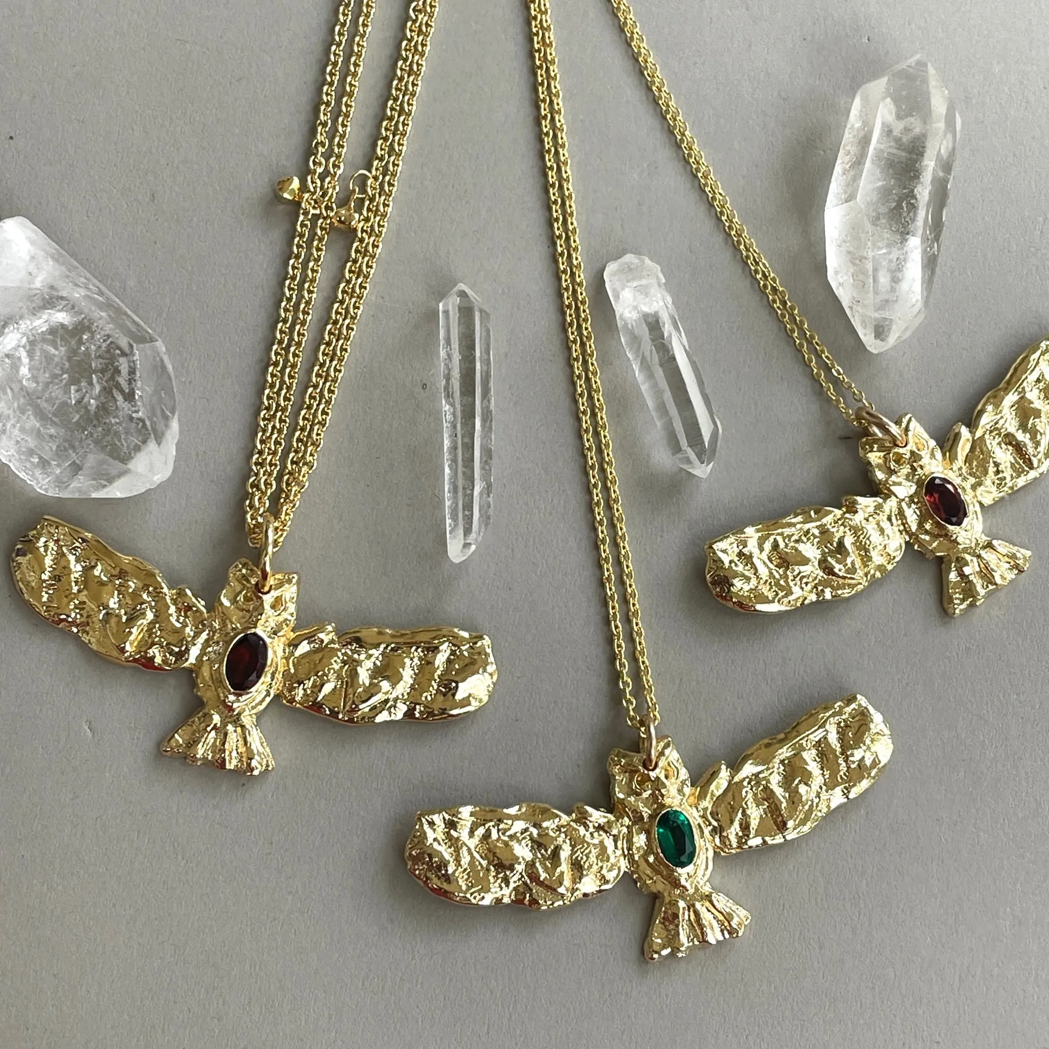 Athena's Owl Pendant Necklace