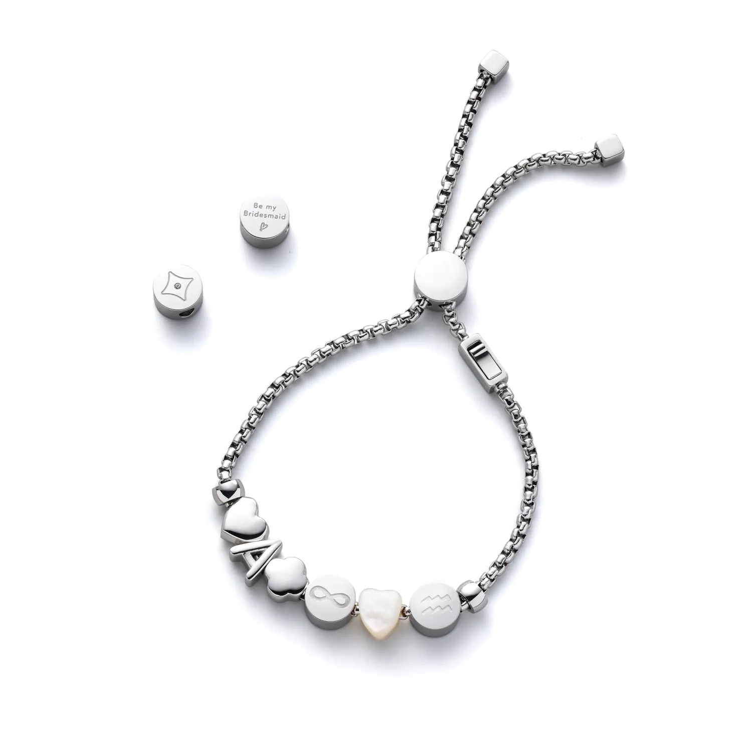 Baby Boy Bracelet Charm (Silver)