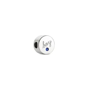 Baby Boy Bracelet Charm (Silver)