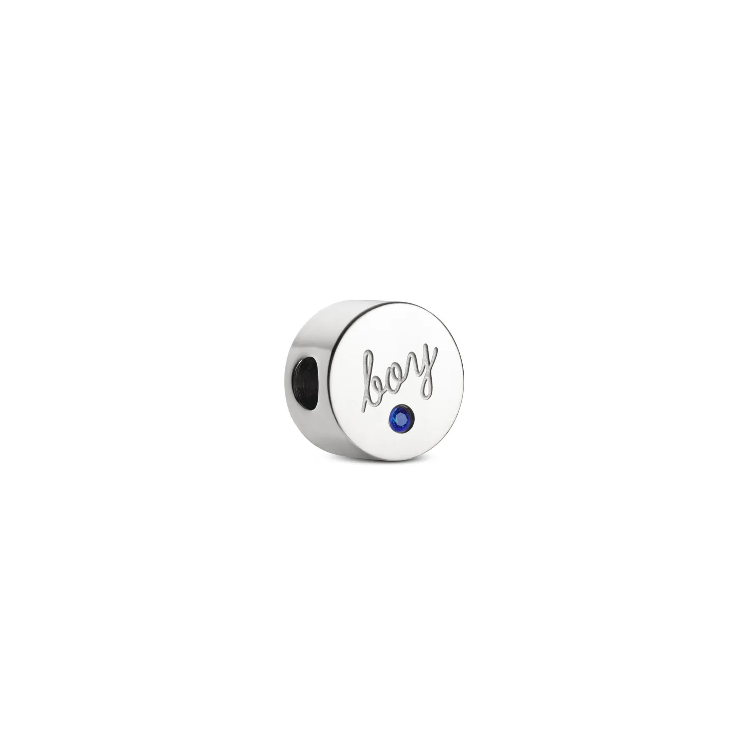 Baby Boy Bracelet Charm (Silver)