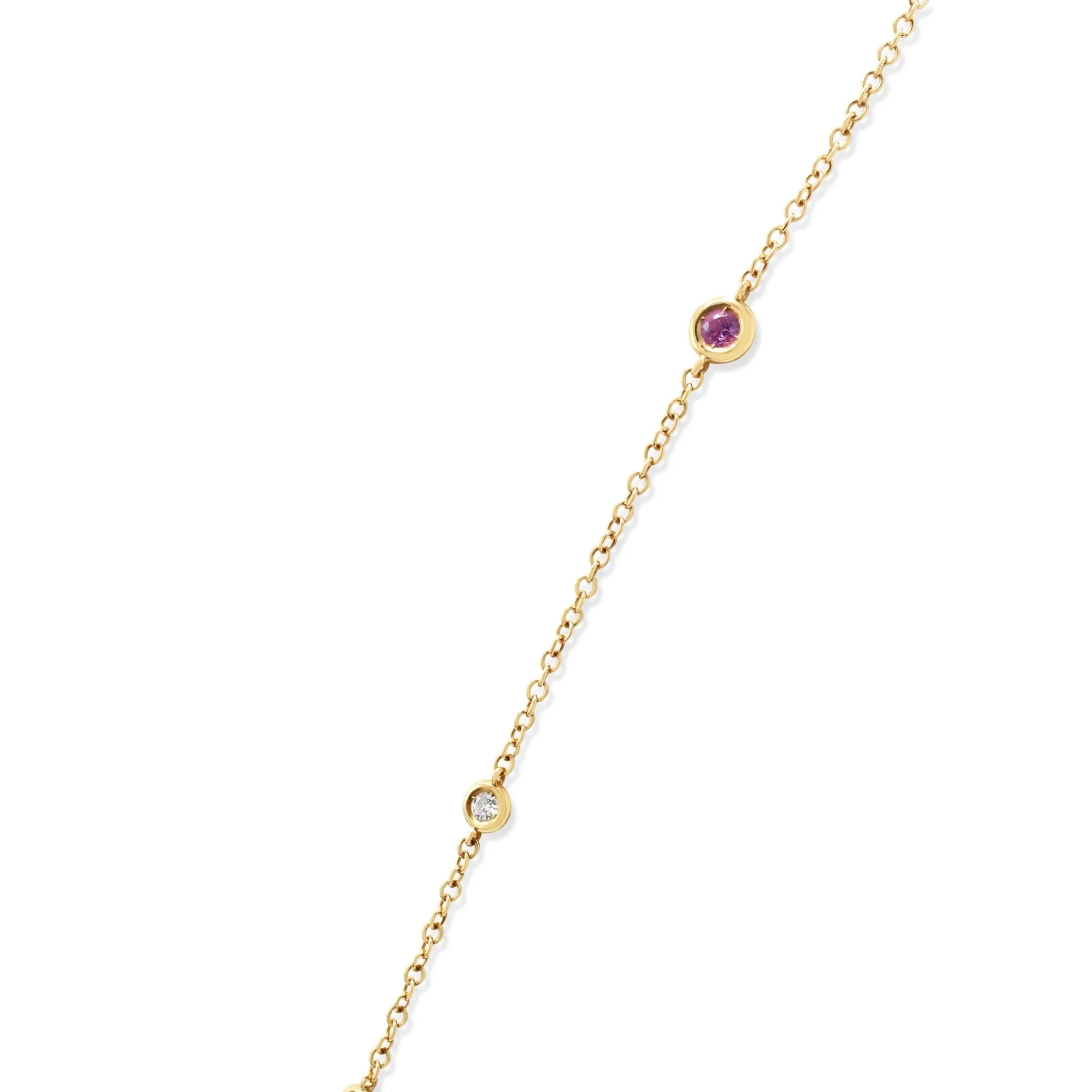 Bucherer Floating Ruby & Diamond Long Necklace - Rose