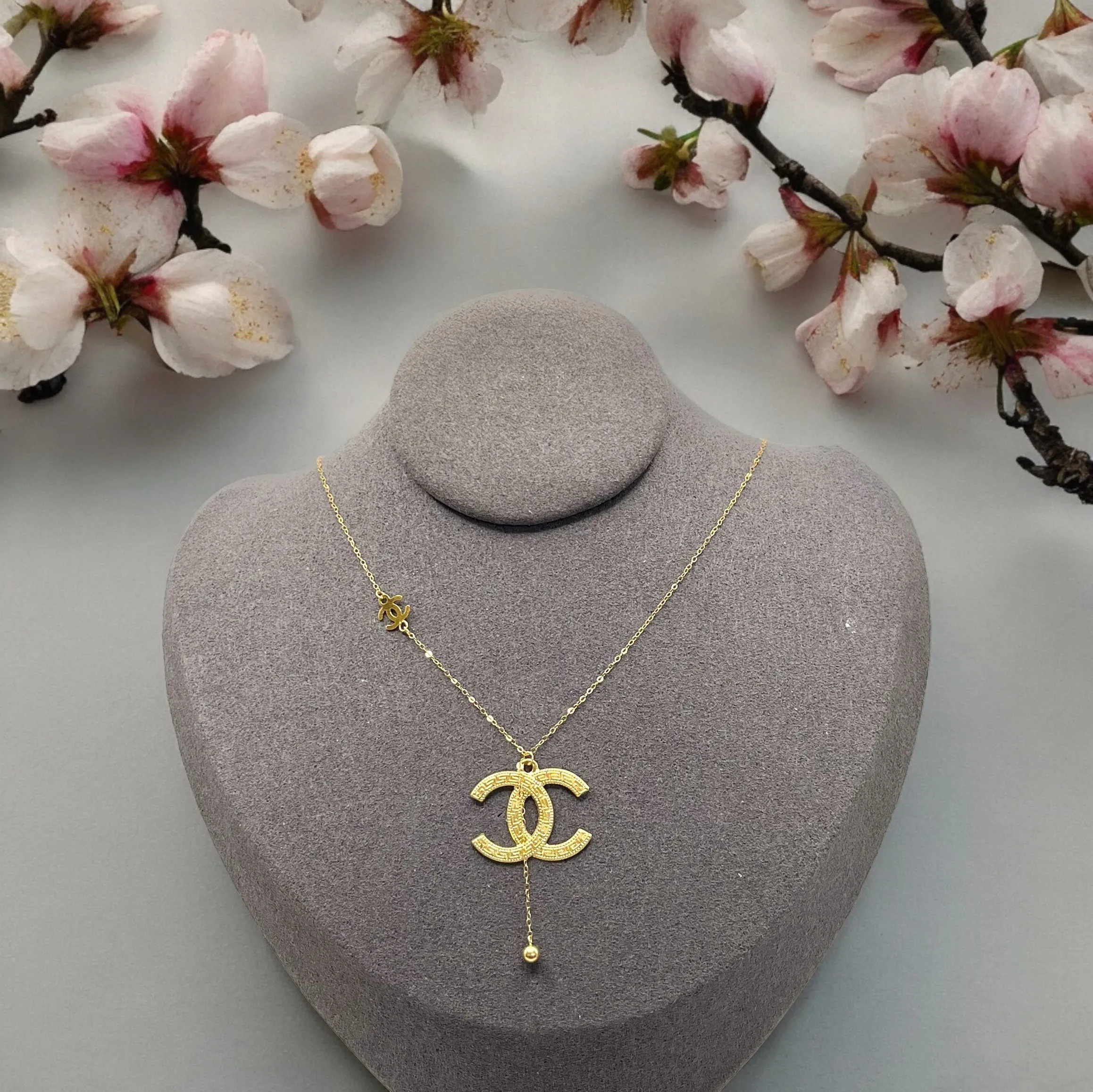 CHANNEL INSPIRED NECKLACE
