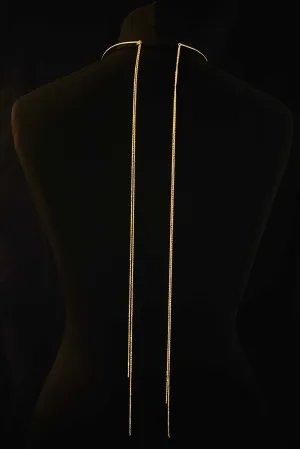 Choker Necklace Back Chain