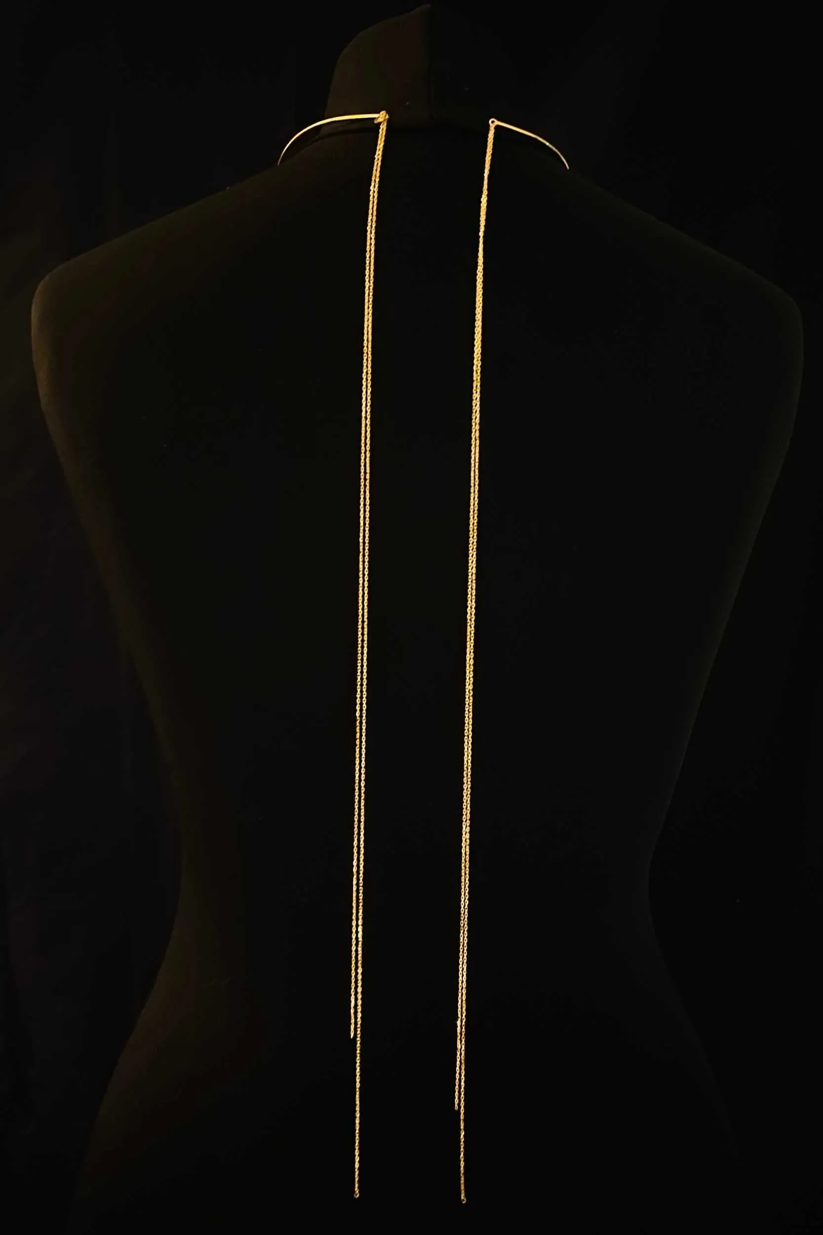 Choker Necklace Back Chain