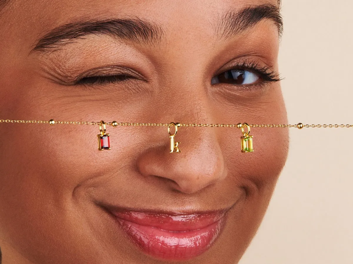 Citrine Necklace Charm