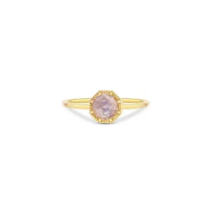 Crown Bezel Moonstone Ring