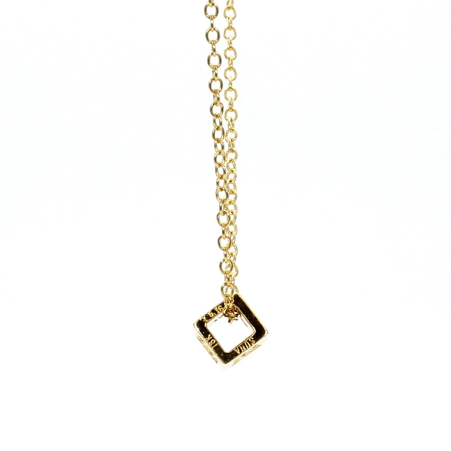 Cube Diamond Necklace