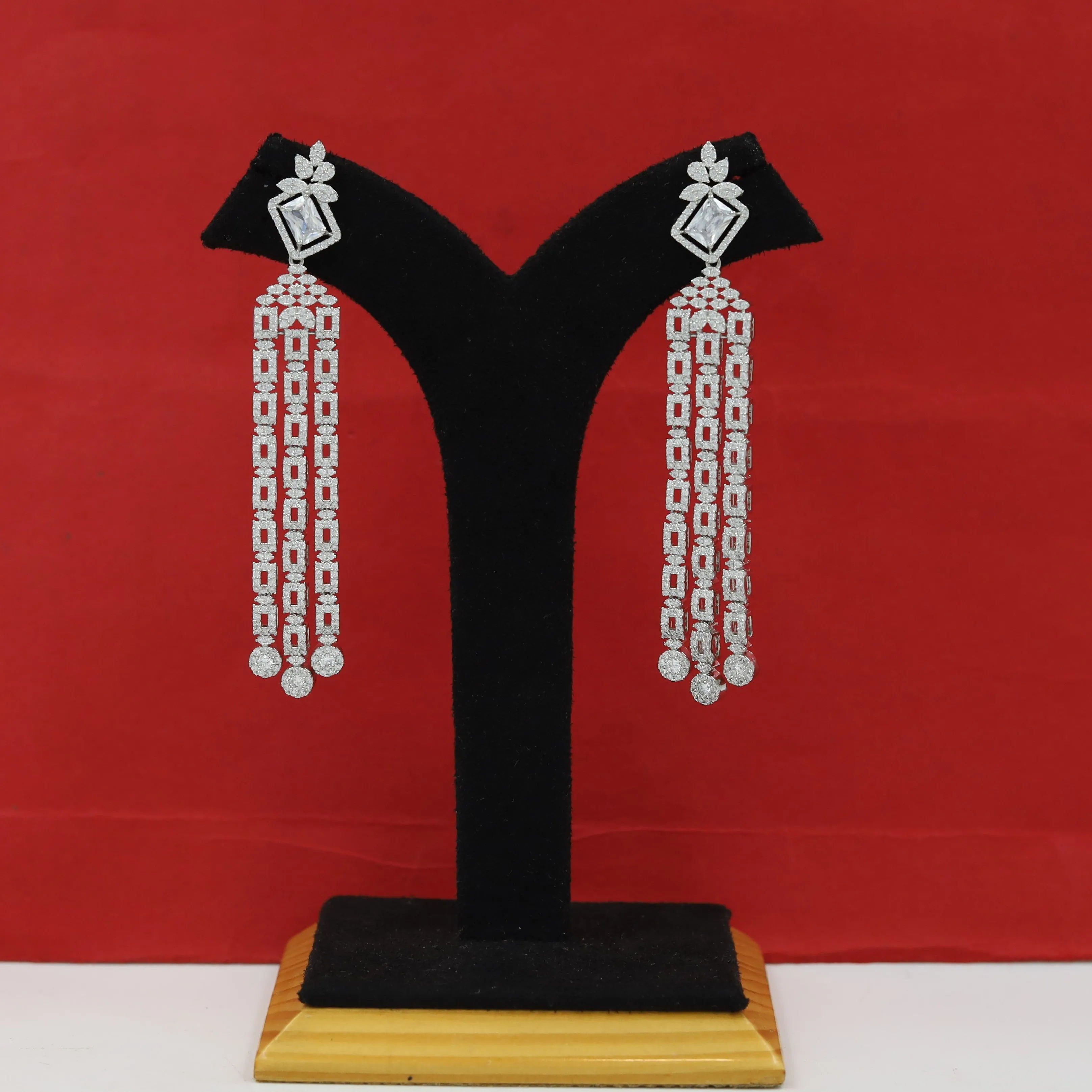 Danglers Zircon/AD Earring 11487-34