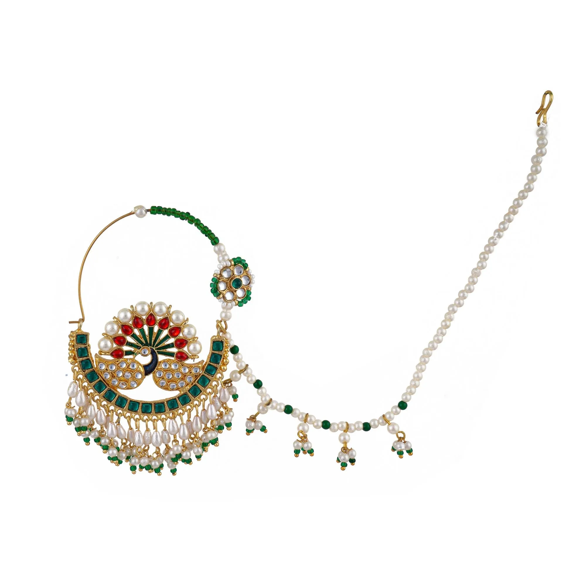 Dazzling Nath: Twinkling Nose Chain