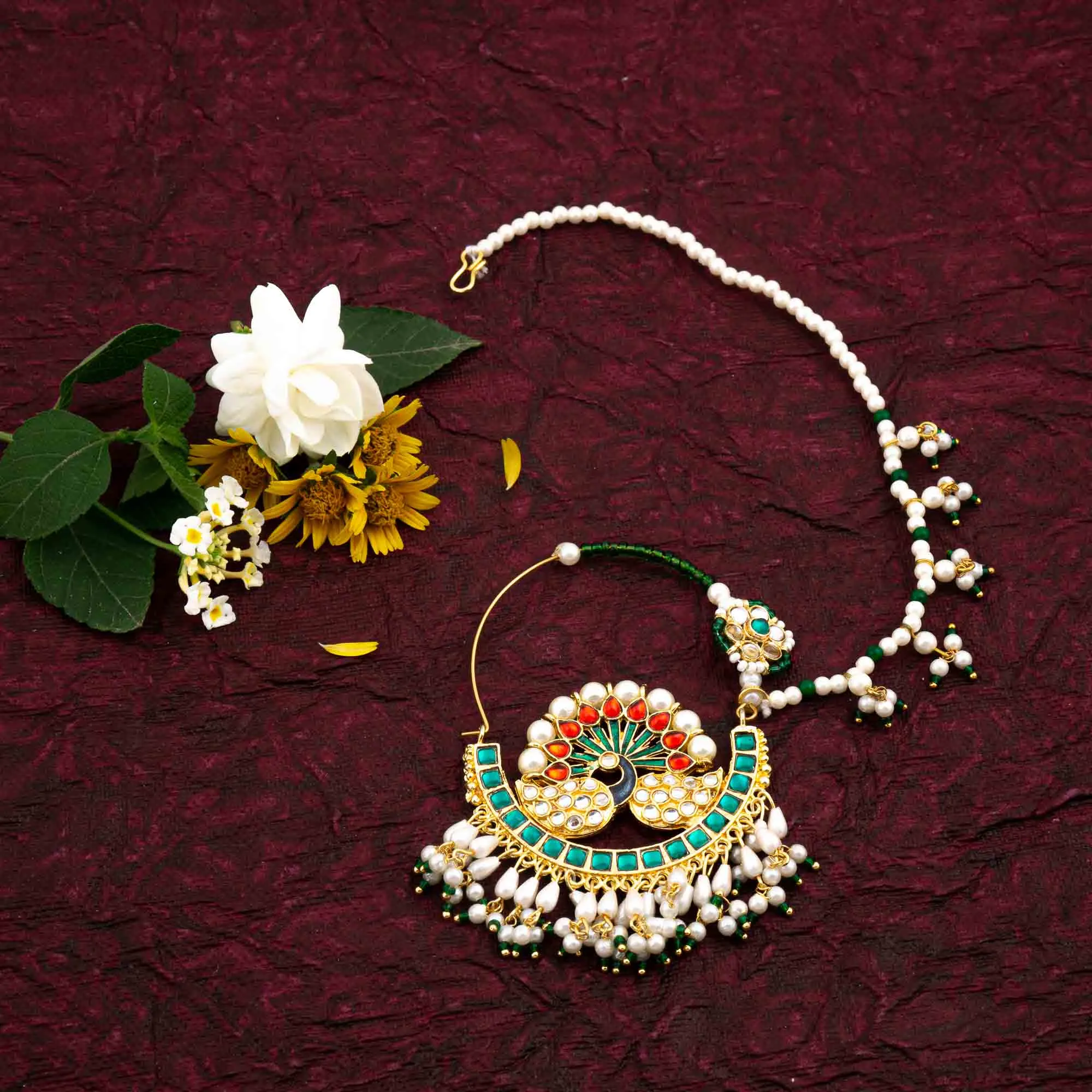 Dazzling Nath: Twinkling Nose Chain