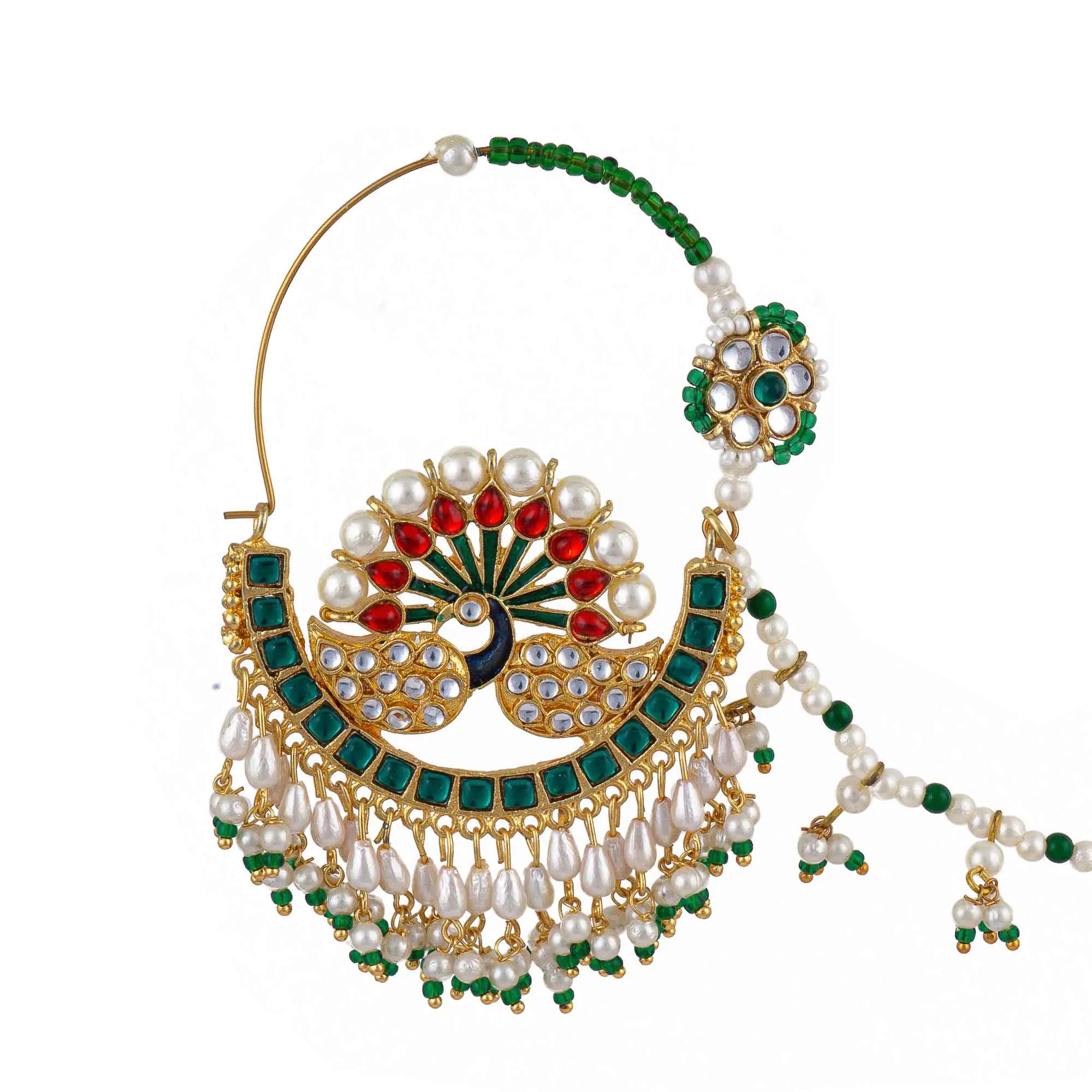 Dazzling Nath: Twinkling Nose Chain