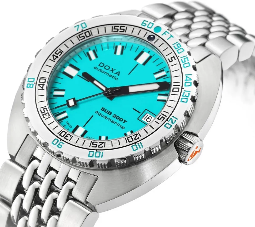 DOX Watch Sub 3T Aquamarine Bracelet