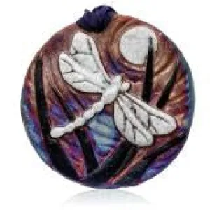 DRAGONFLY CERAMIC MEDALLION ORNAMENT