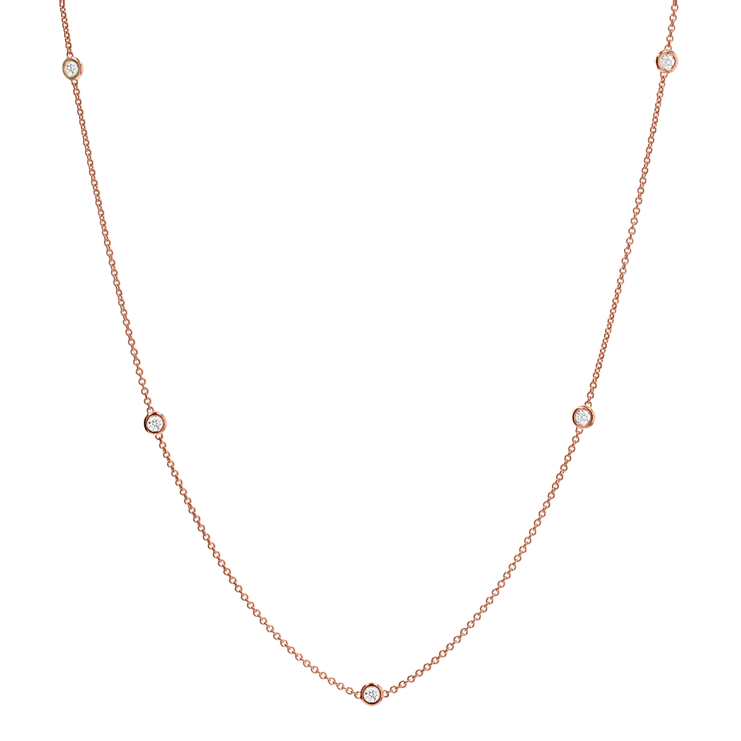 Extra Long Diamond Strand Necklace