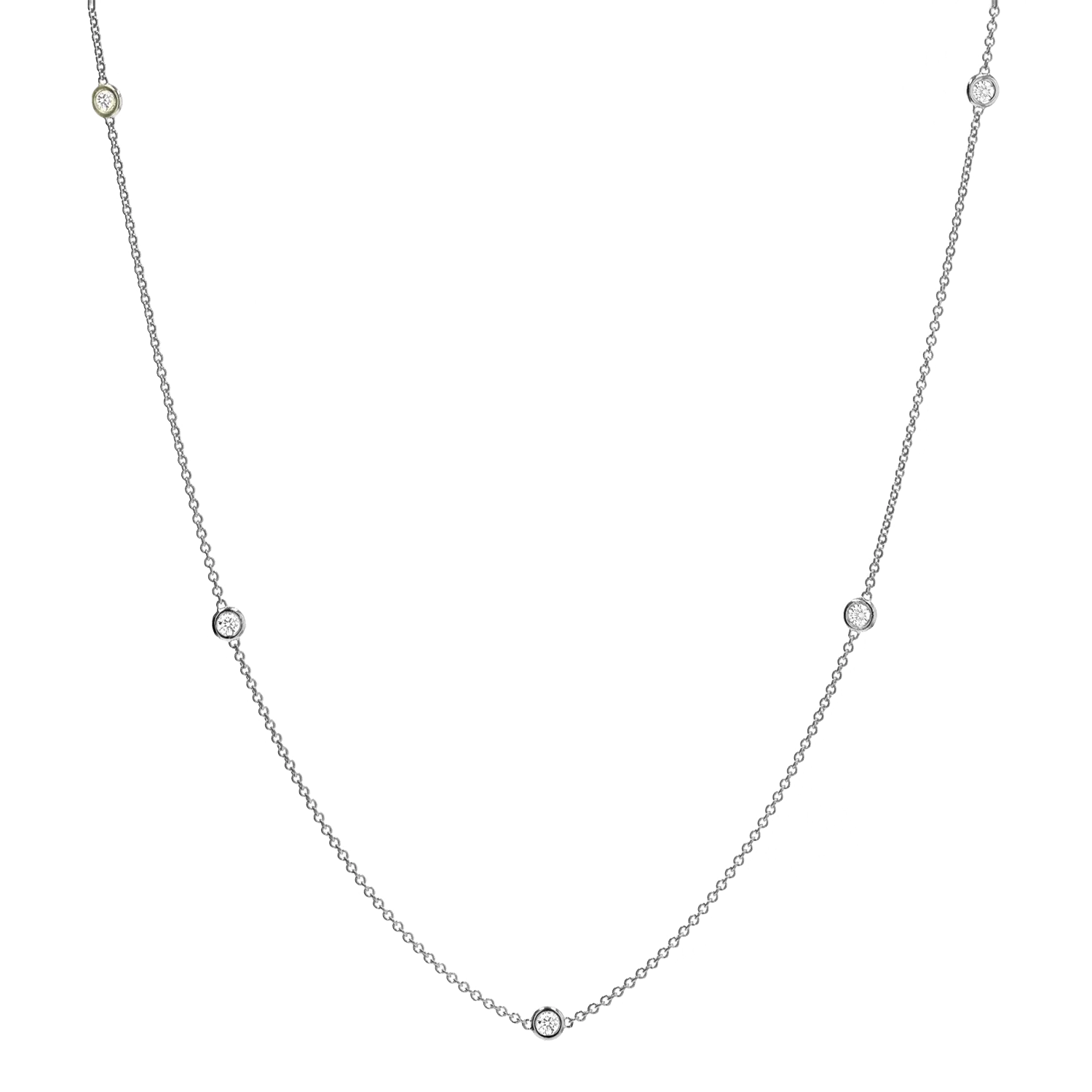 Extra Long Diamond Strand Necklace