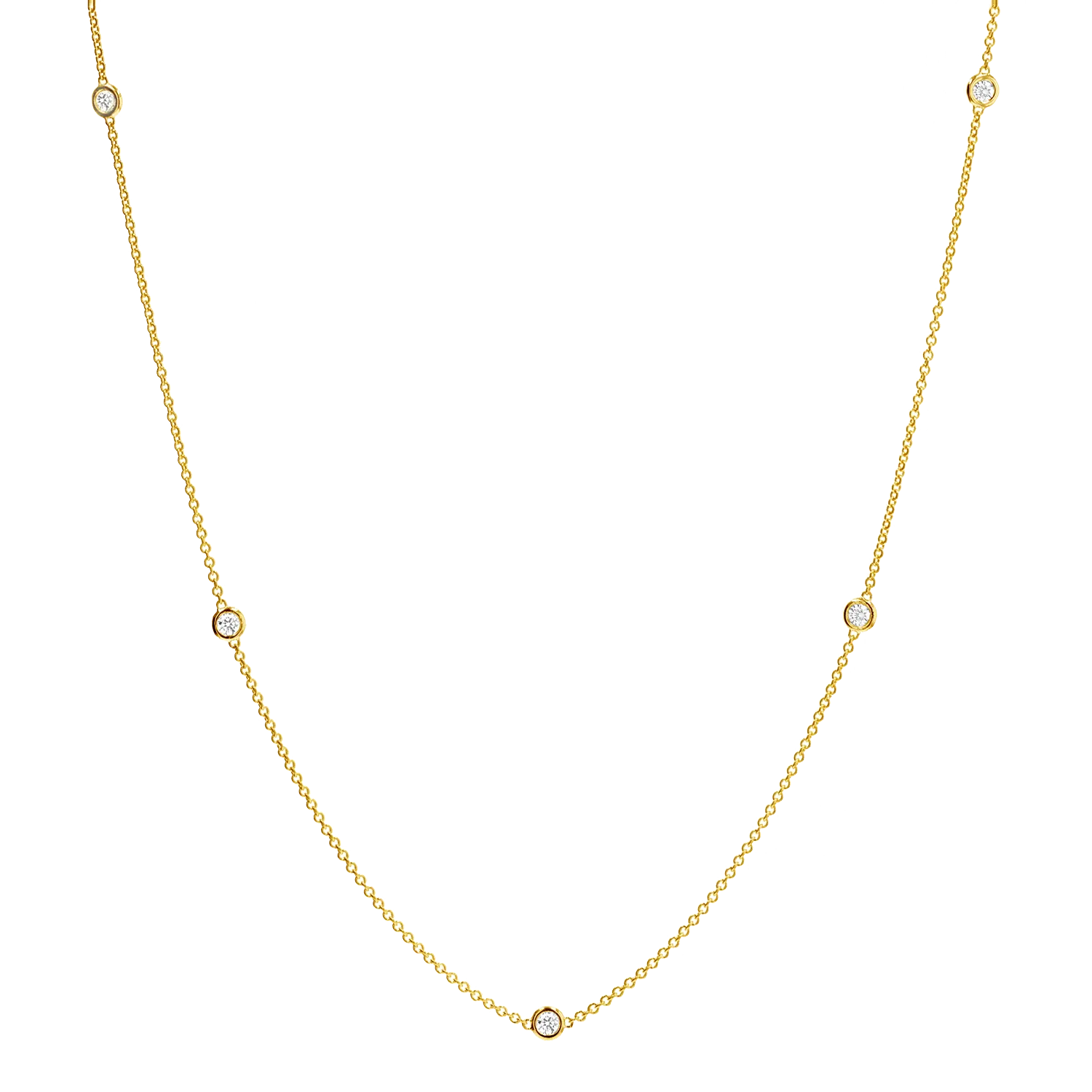 Extra Long Diamond Strand Necklace