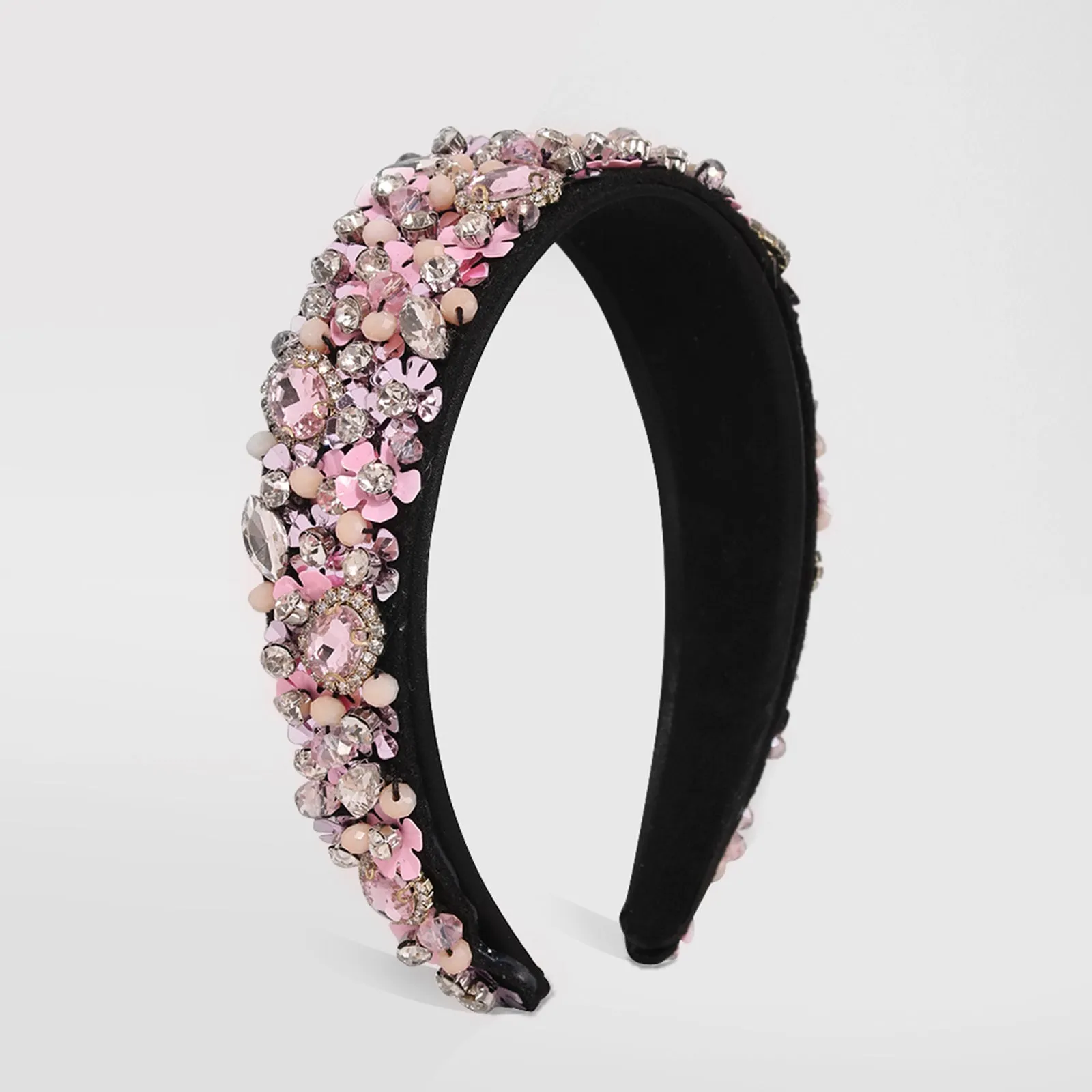 F2497 Floral Embellished Luxurious Headbands, Christmas Holiday Headbands