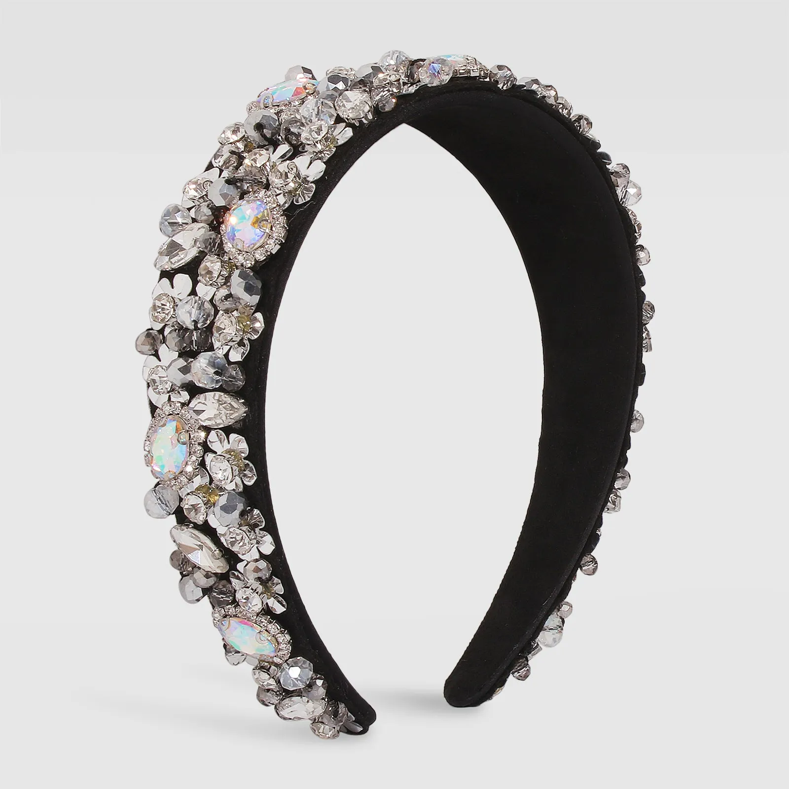 F2497 Floral Embellished Luxurious Headbands, Christmas Holiday Headbands