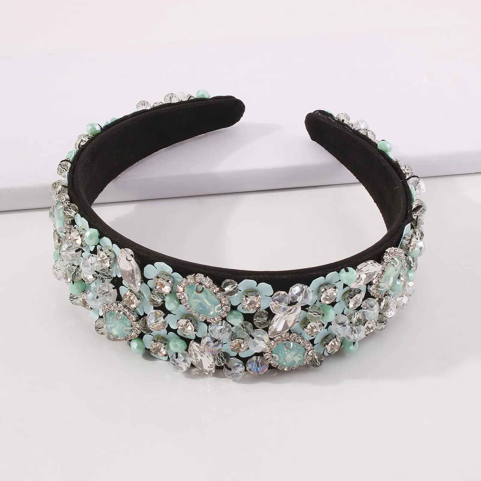 F2497 Floral Embellished Luxurious Headbands, Christmas Holiday Headbands