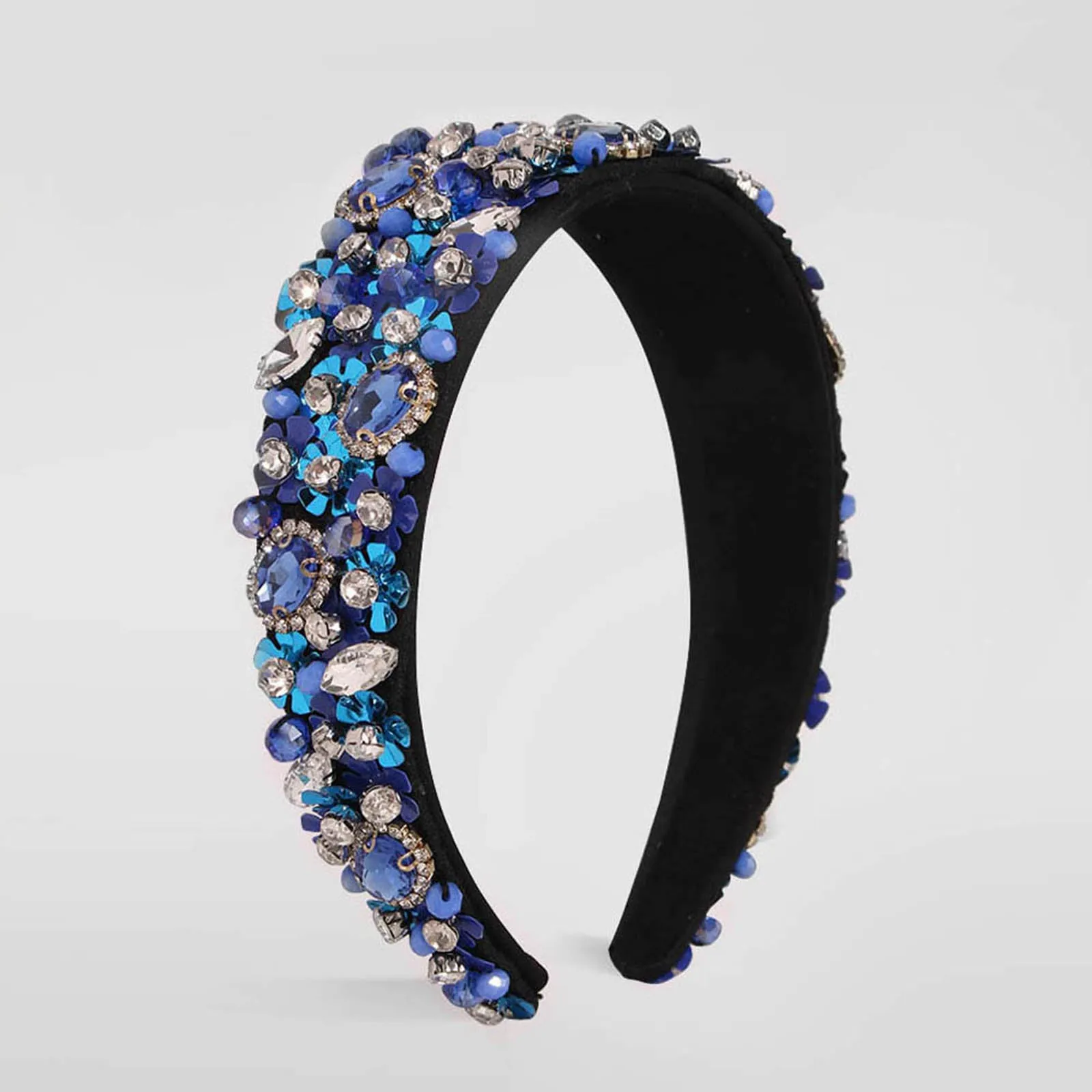 F2497 Floral Embellished Luxurious Headbands, Christmas Holiday Headbands