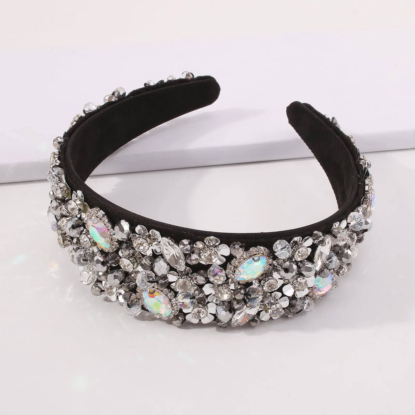 F2497 Floral Embellished Luxurious Headbands, Christmas Holiday Headbands