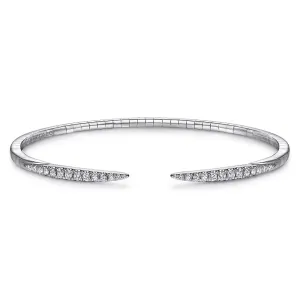 Gabriel & Co. Open Diamond Pave Bangle Bracelet