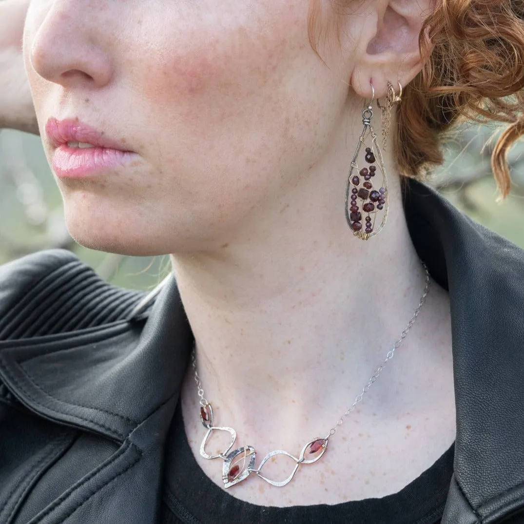 Garnet Marquise Necklace