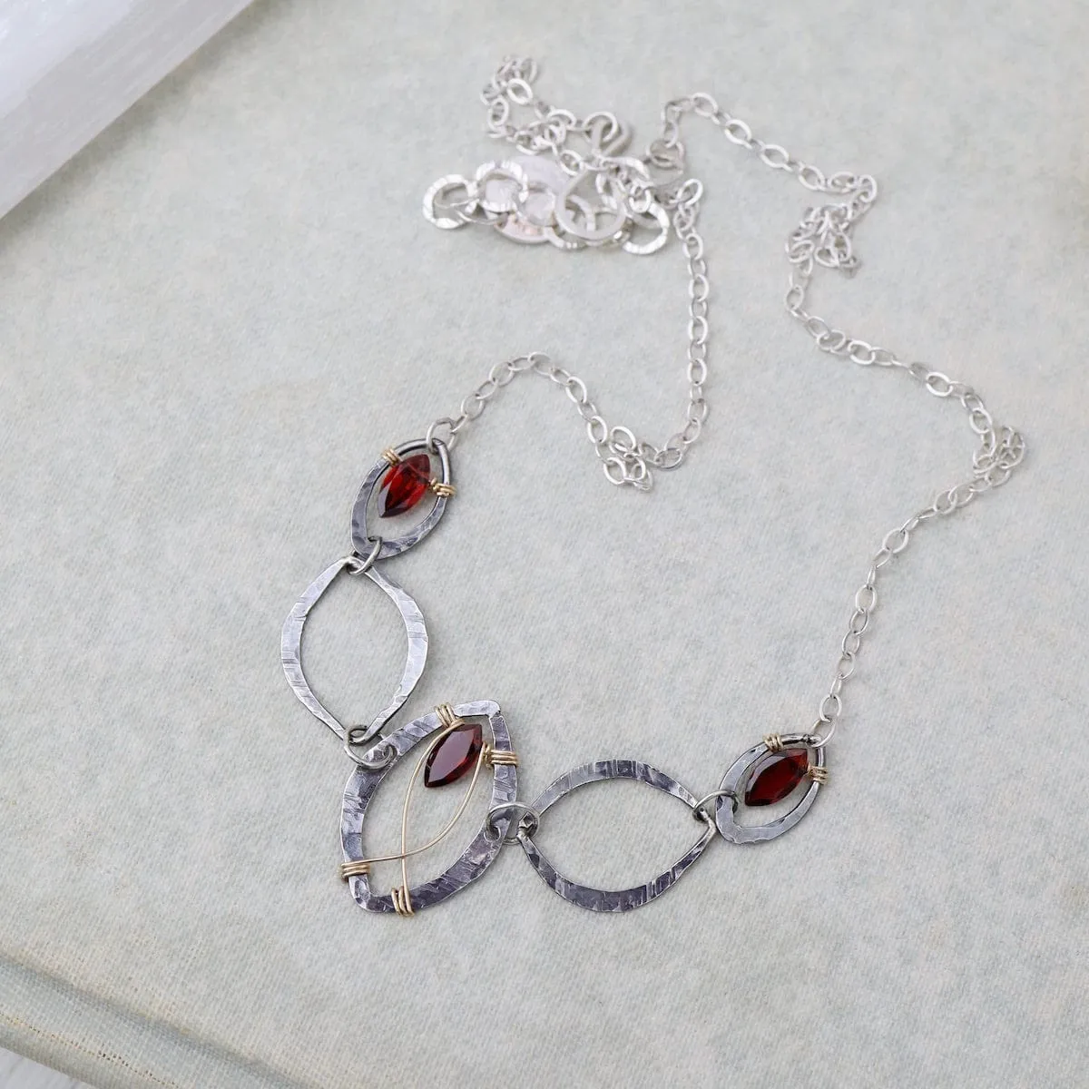 Garnet Marquise Necklace