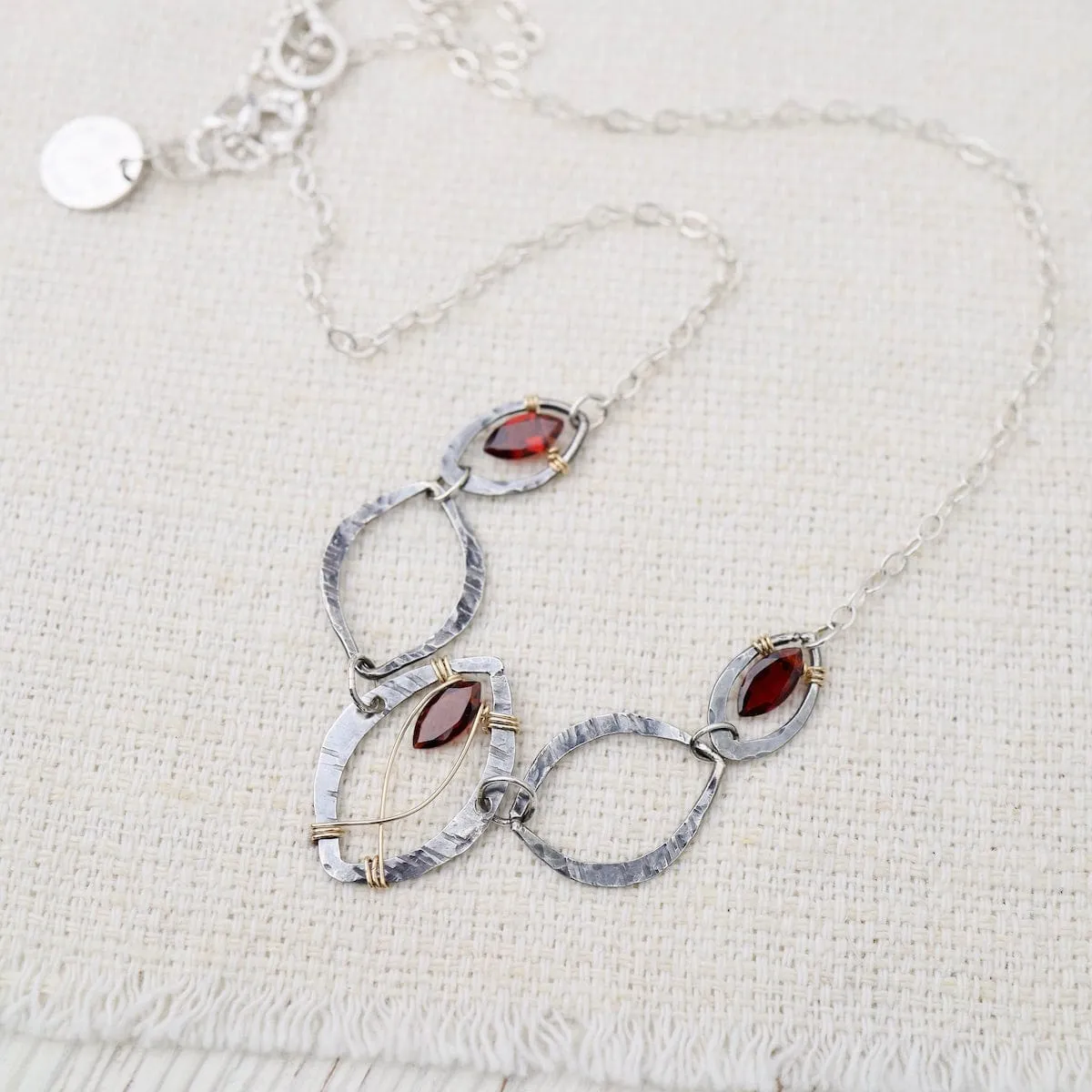 Garnet Marquise Necklace