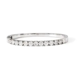 GIA Certified Round Diamond Bangle