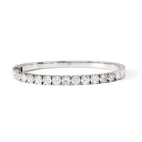 GIA Certified Round Diamond Bangle
