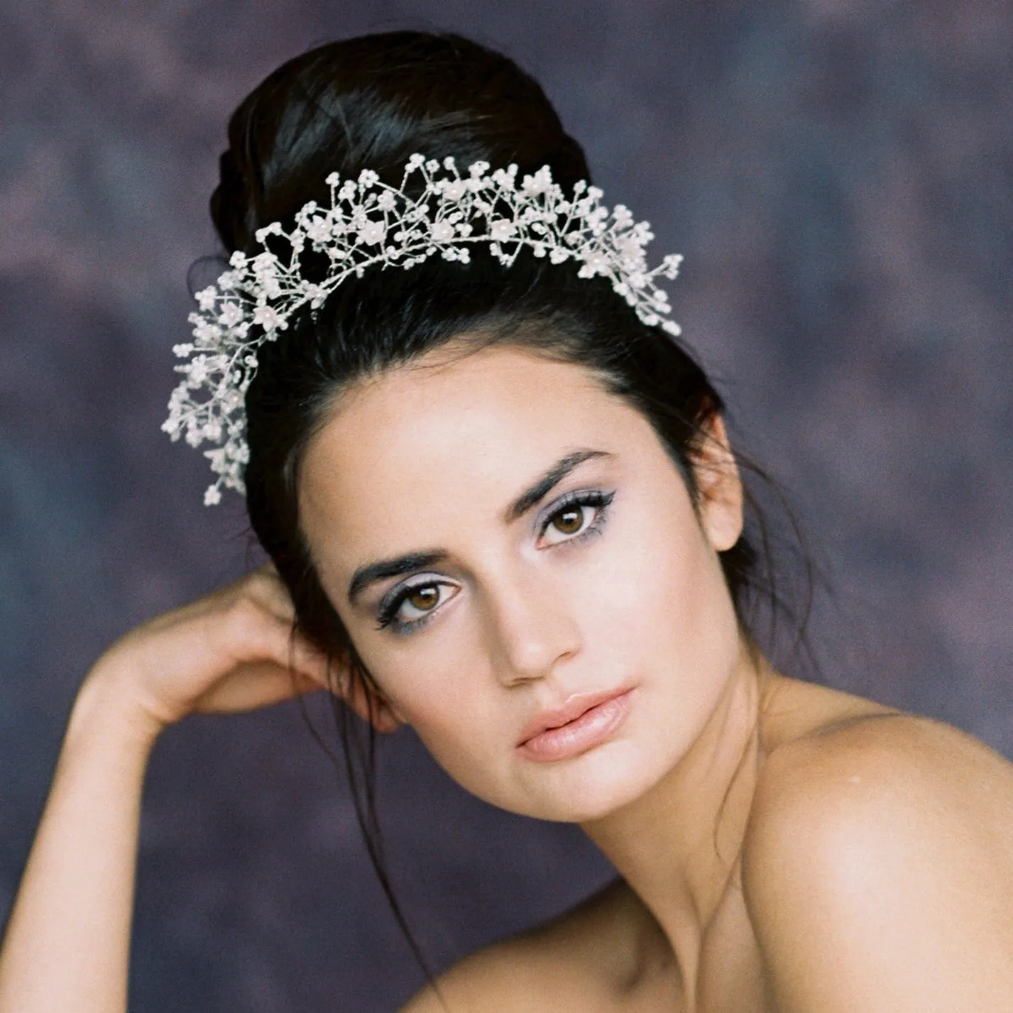 HOLLIS Babies Breath Bridal Crown